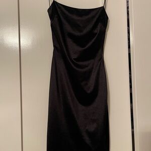 Windsor Classic Black Mini open back Dress